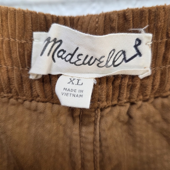 Madewell Men's XL Brown Corduroy Pull-On Shorts Elastic Waist Casual - Picture 11 of 16